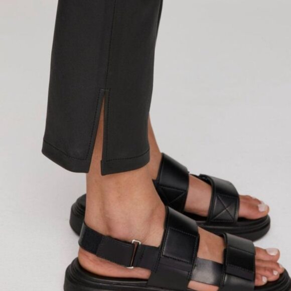 INÈS & MARÉCHAL Jardin Leather Stretch Trousers in Black Size FR 38 (US 6) - Picture 3 of 13